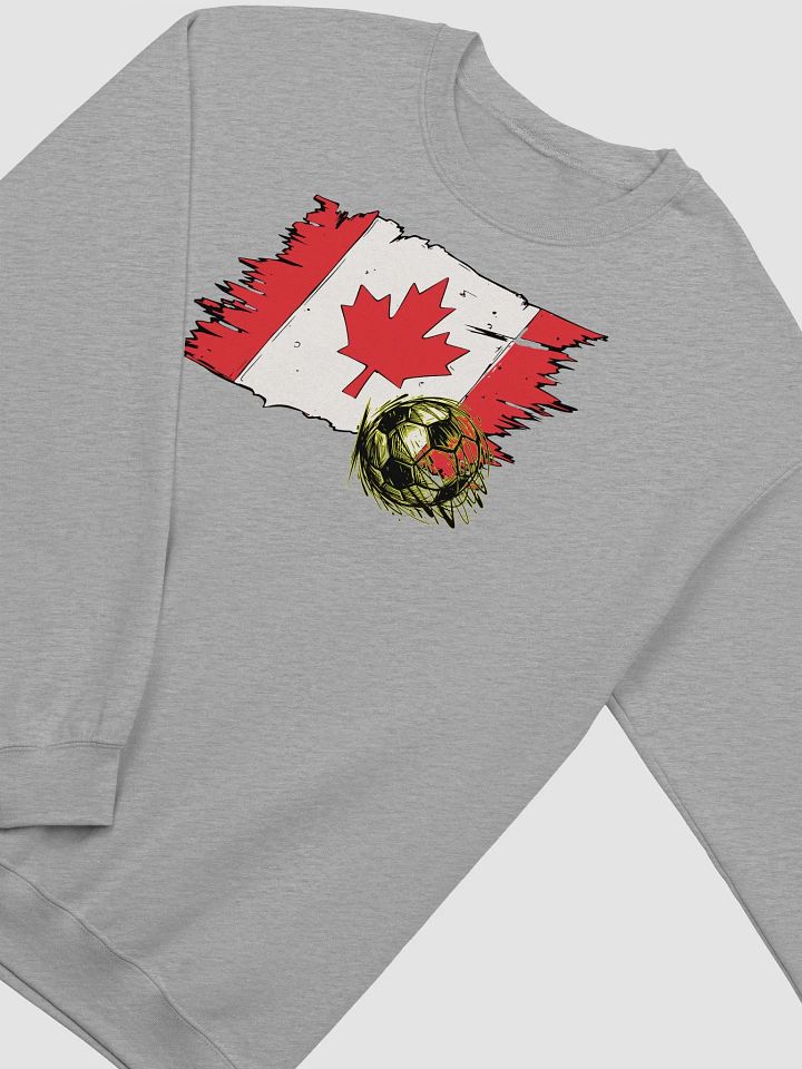 Canada Flag Soccer Football Crewneck Sweatshirt product image (2)
