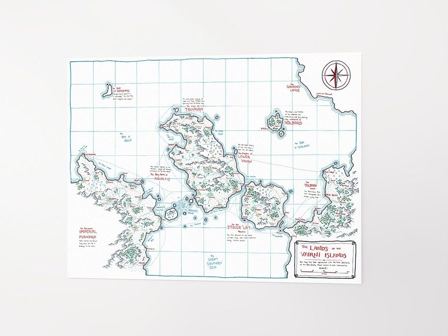 "The Vairni Islands" | Printed Map product image (11)