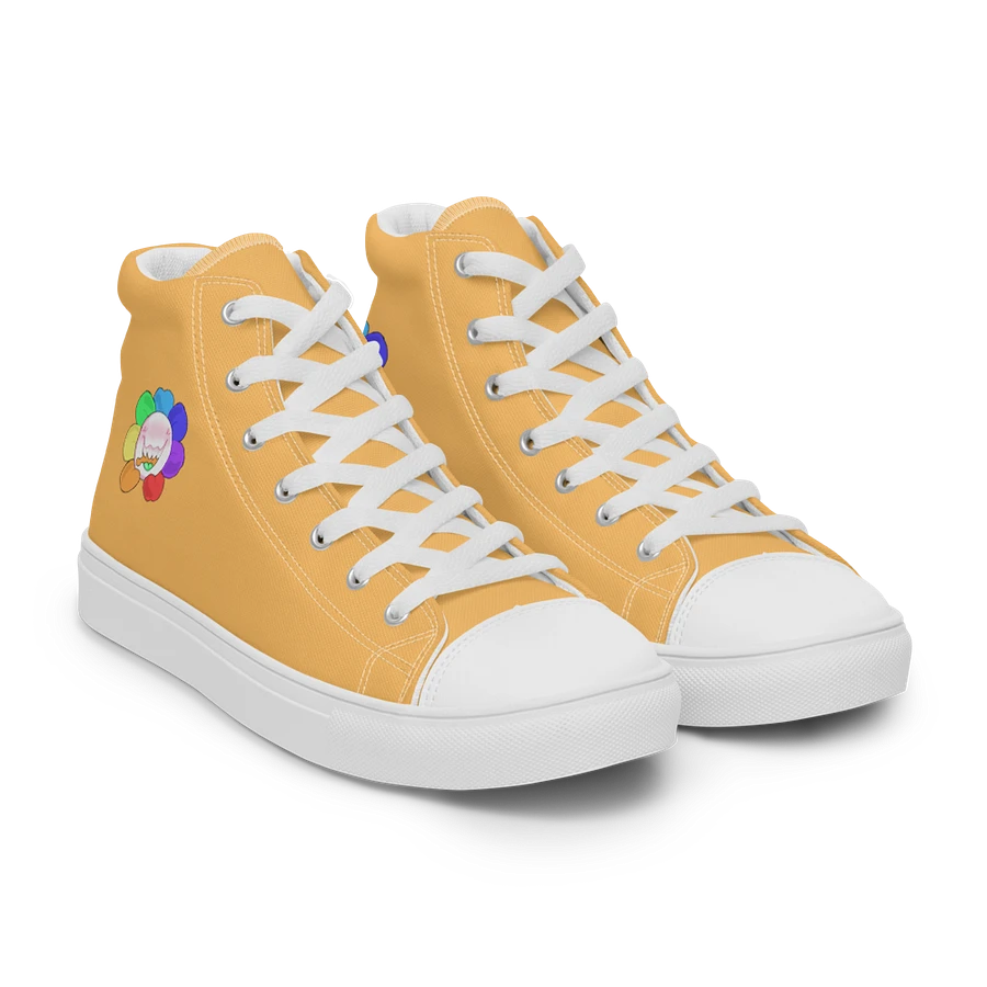 Pastel Orange and White Flower Sneakers product image (51)