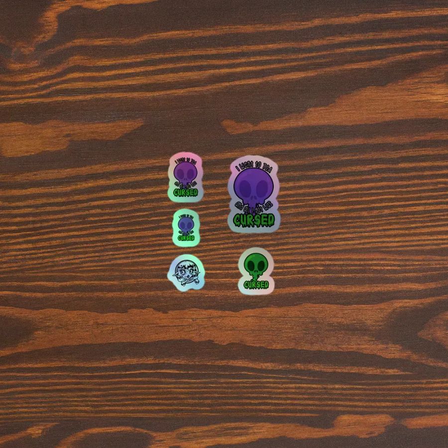 All I Got Was Cursed - Warlock - Holo Sticker Sheet product image (3)