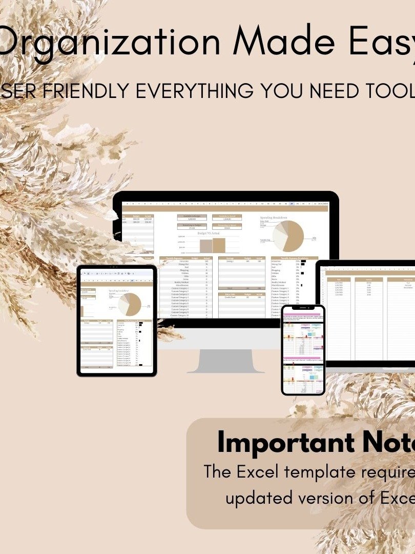 Easy Neutral Budget Planner for Google Sheet Monthly Budget Spreadsheet Personal Finance Tracker Money Management Spreadsheet product image (3)
