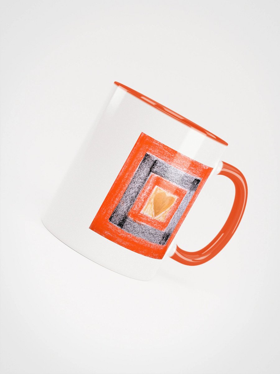 Golden Heart Geometric Ceramic Mug product image (4)