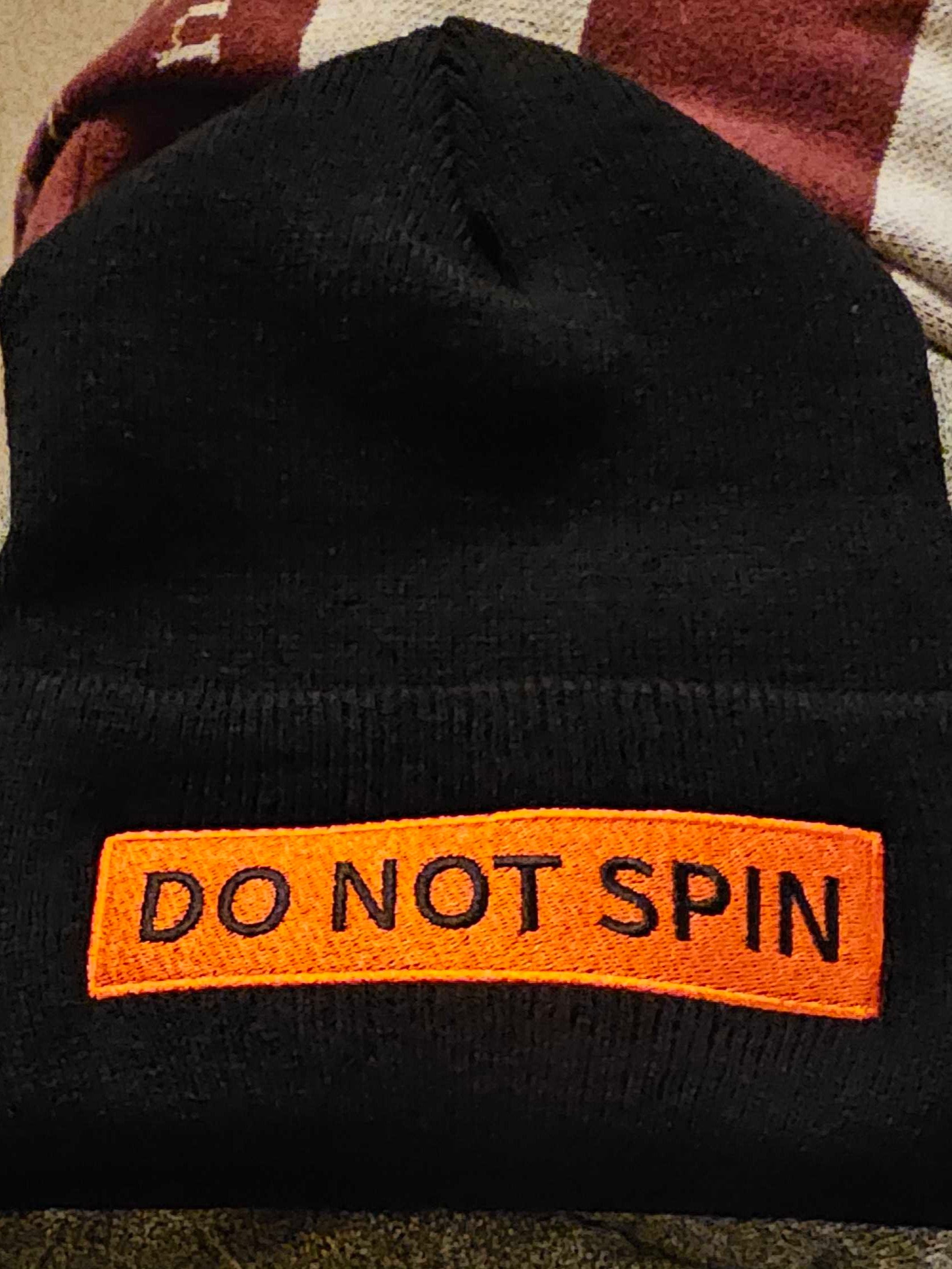 DO NOT SPIN label embroidered beanie product image (12)