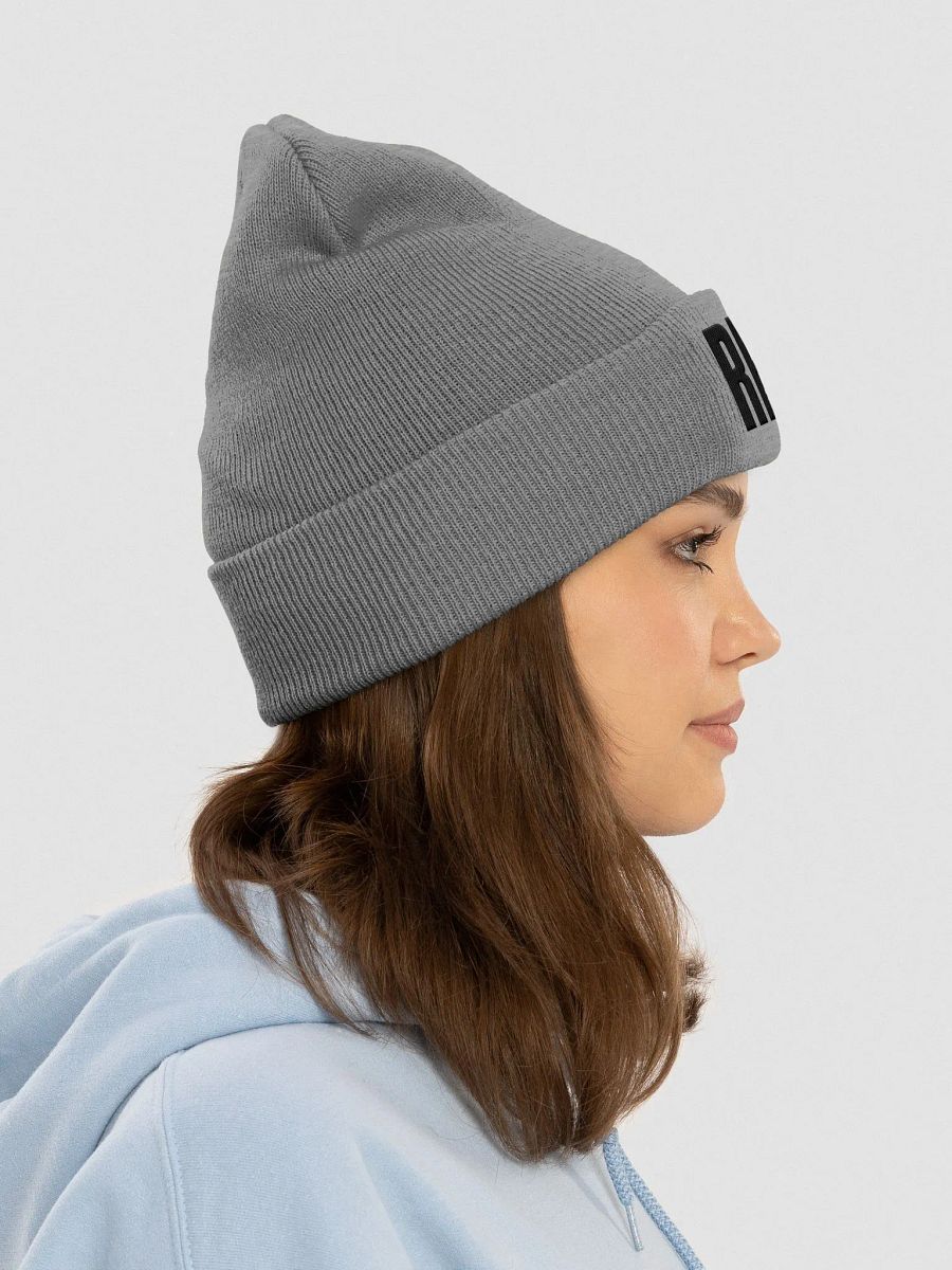 Resist Embroidered Knit Beanie, Resistance Skull Cap product image (6)