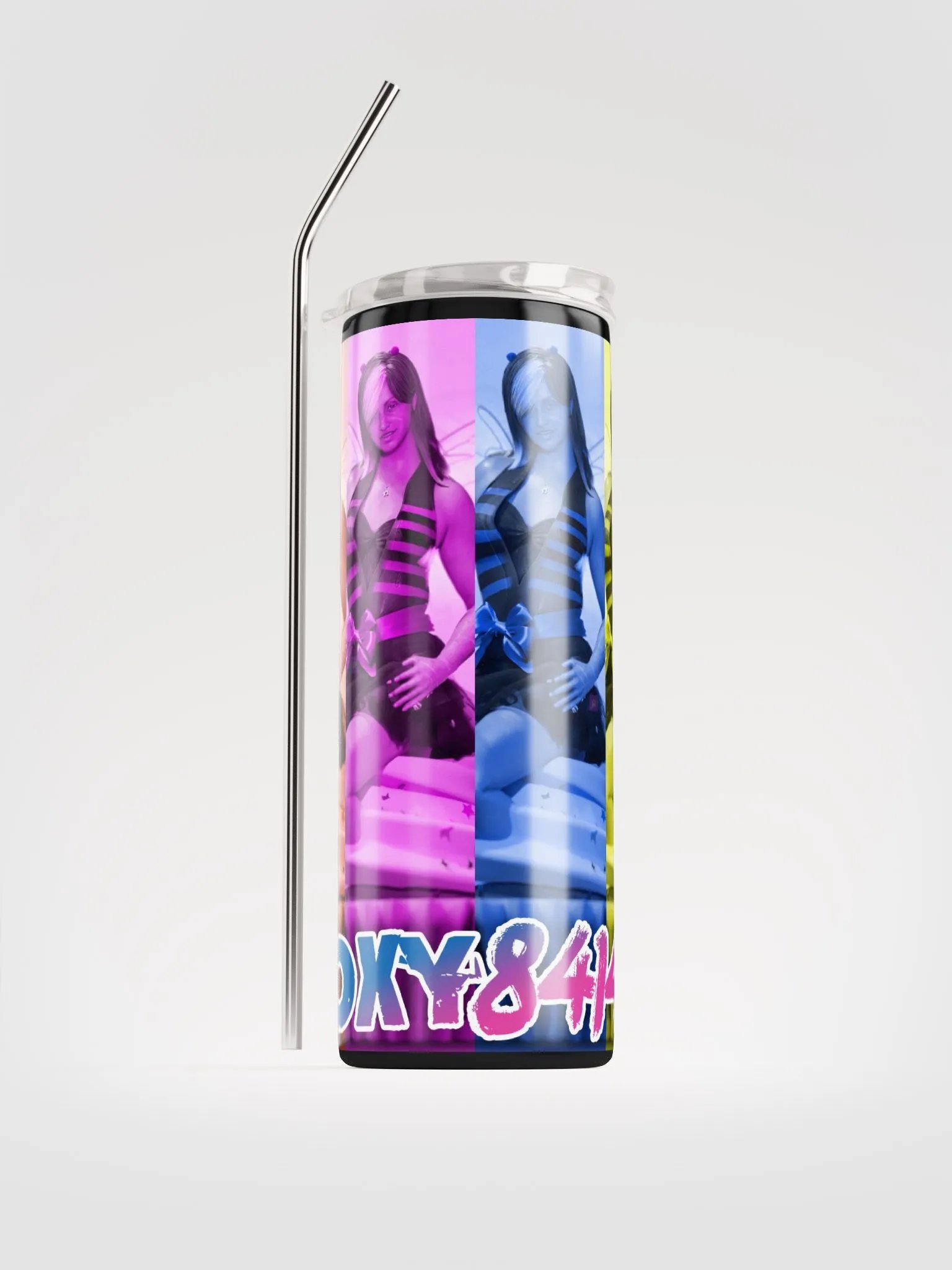 💜🐝 Baddie's One Year Twitch Anniversary Tumbler🧁💜 product image (1)
