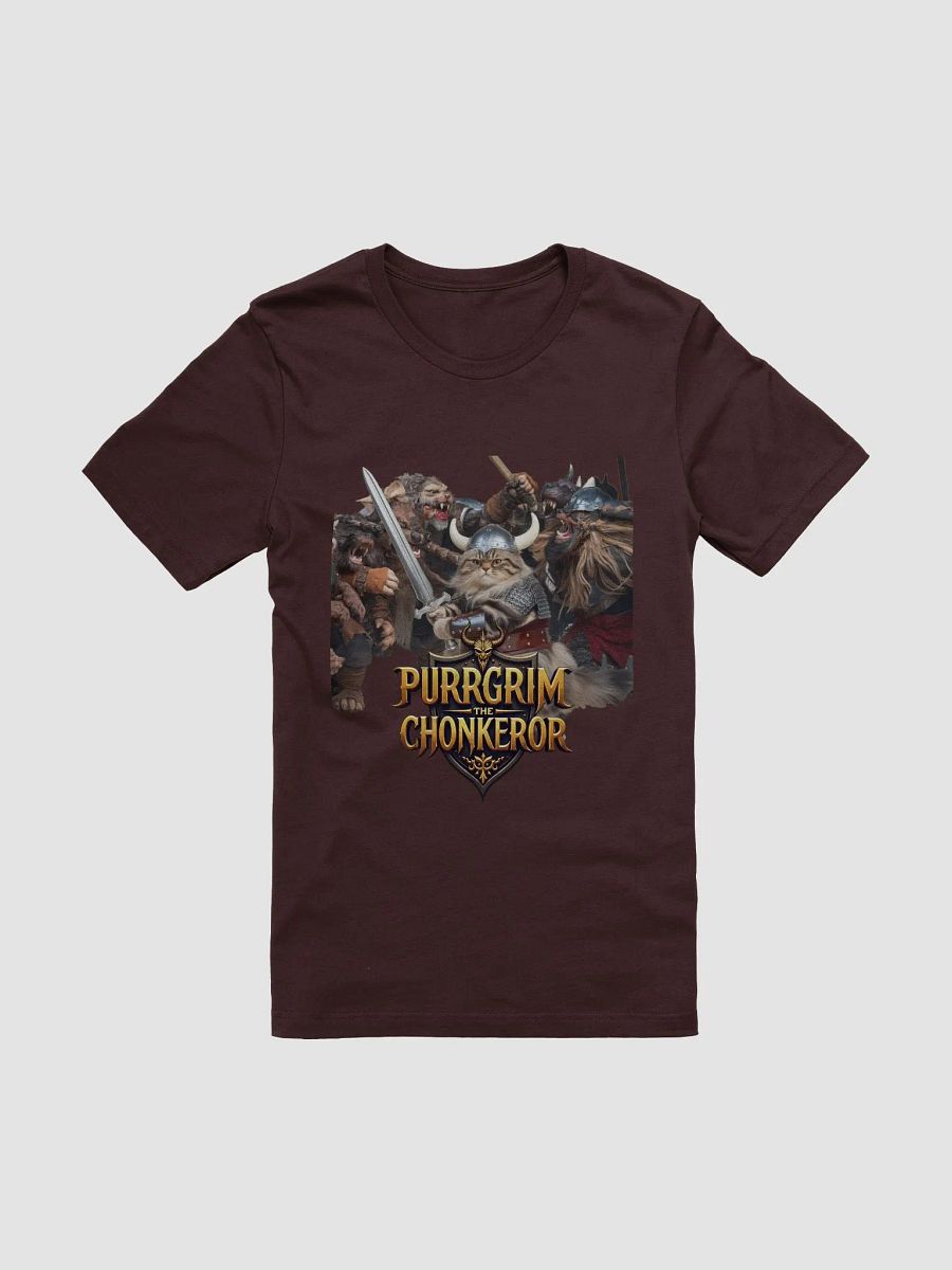 Purrgrim the Chonkeror Viking Warrior Cat T-Shirt product image (1)