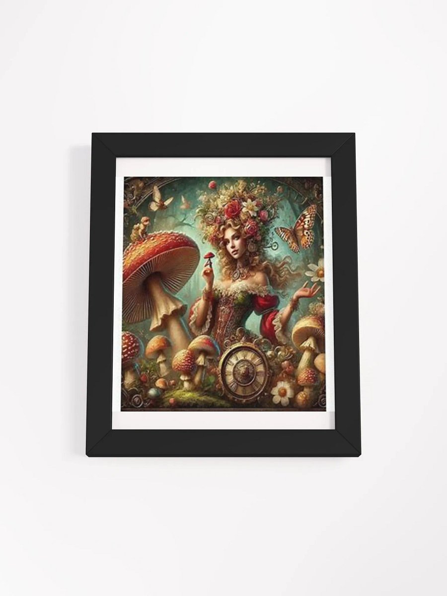 Beautiful Mushroom Lady on Canvas framed wall art product image (7)