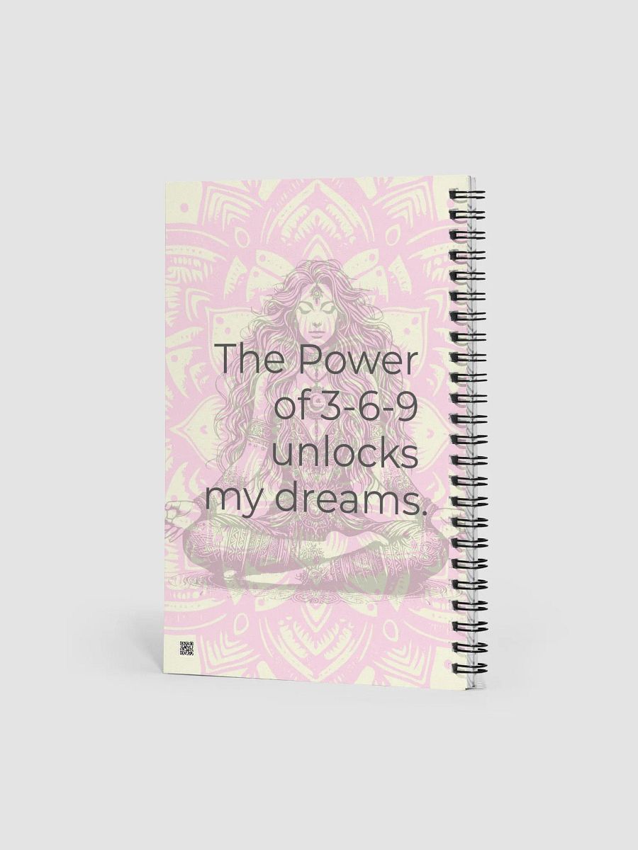 369 Manifestation Journal - Meditating Woman Design with Empowering Affirmation product image (2)