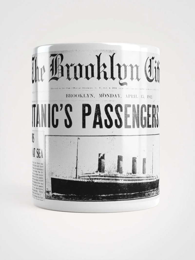 Titanic Survives! Newspaper Mug