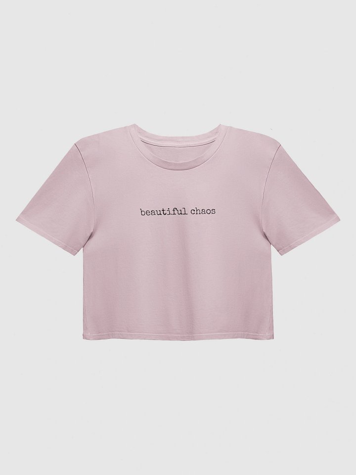 Beautiful Chaos Y2K Crop Baby Tee - Edgy Aesthetic Shirt product image (4)