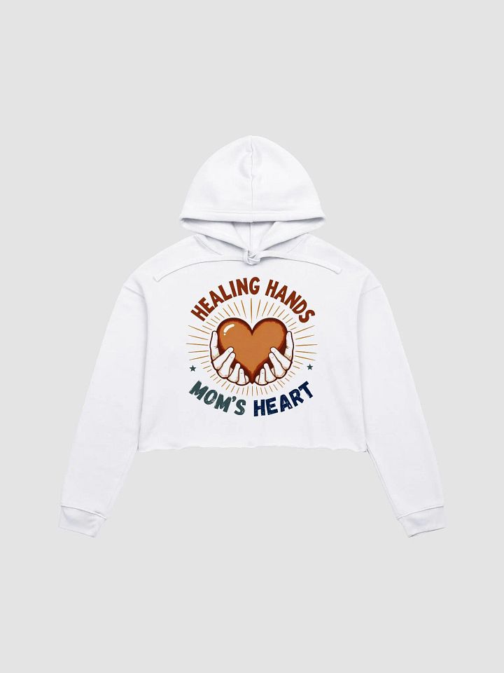 Healing Hands Mom's Heart Crop Hoodie product image (3)