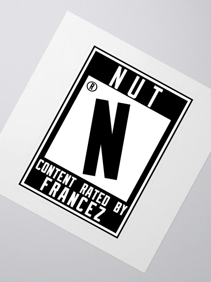 Rated N For Nut Sticker product image (4)