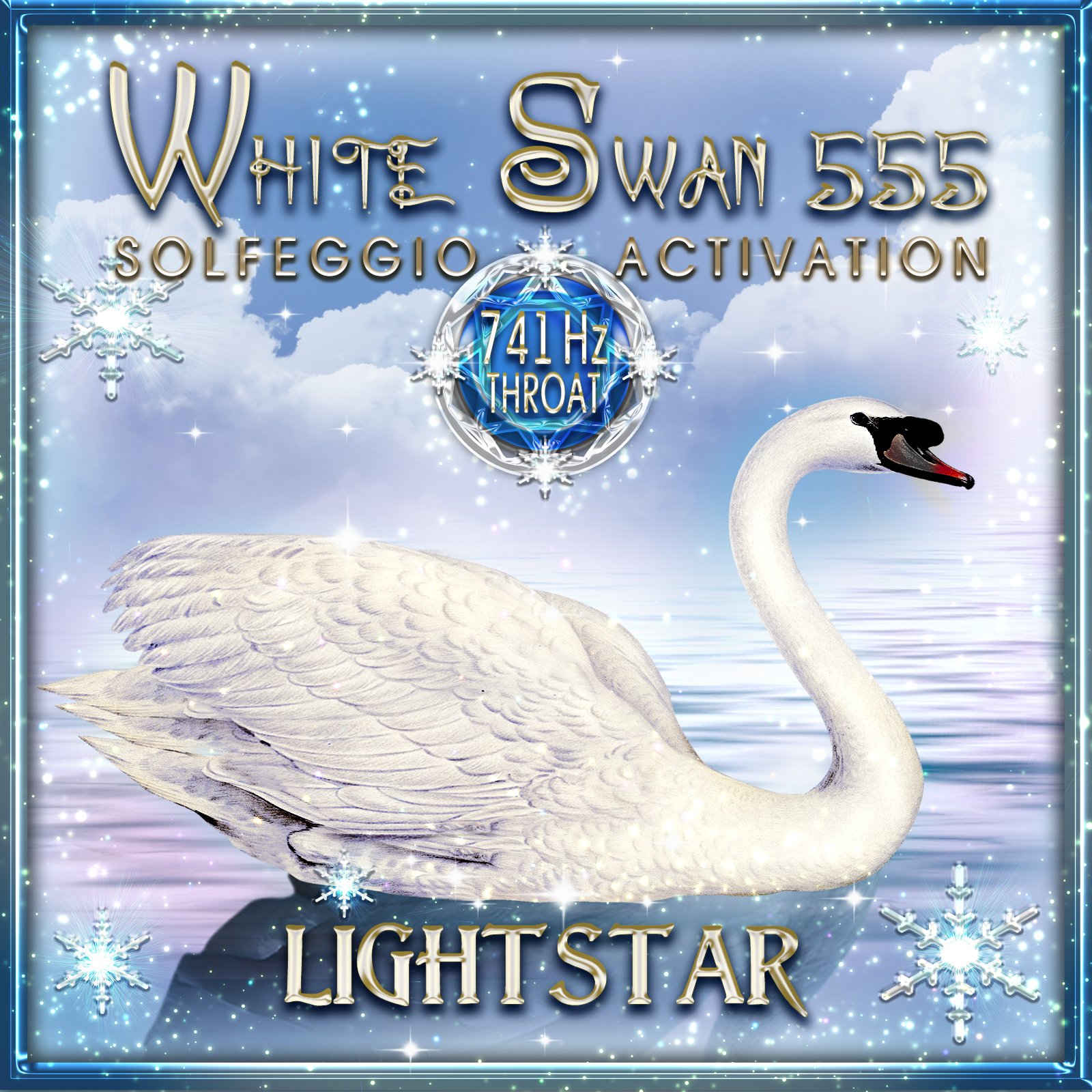 741 Hz Throat Solfeggio Chakra Activation Music (White Swan 555) product image (1)