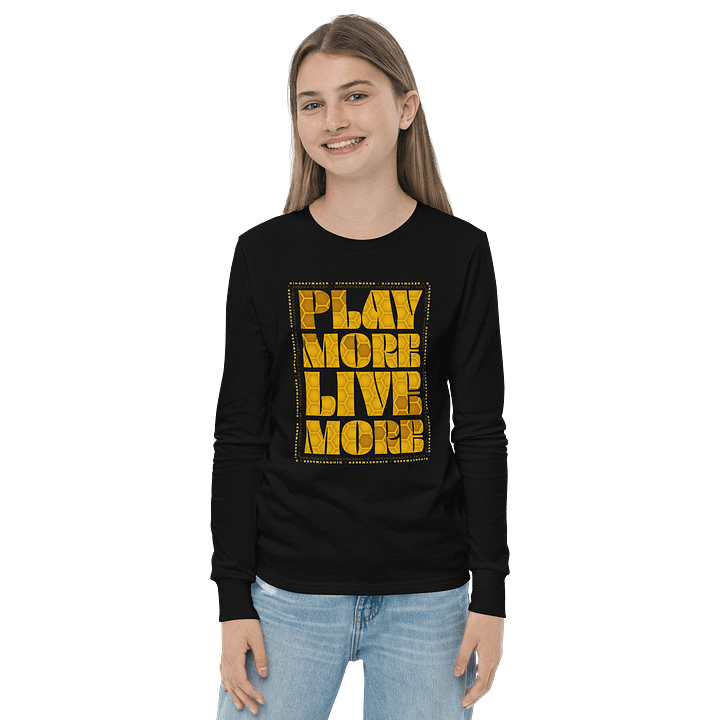 Play More Live More Youth Long Sleeve T-Shirt product image (10)