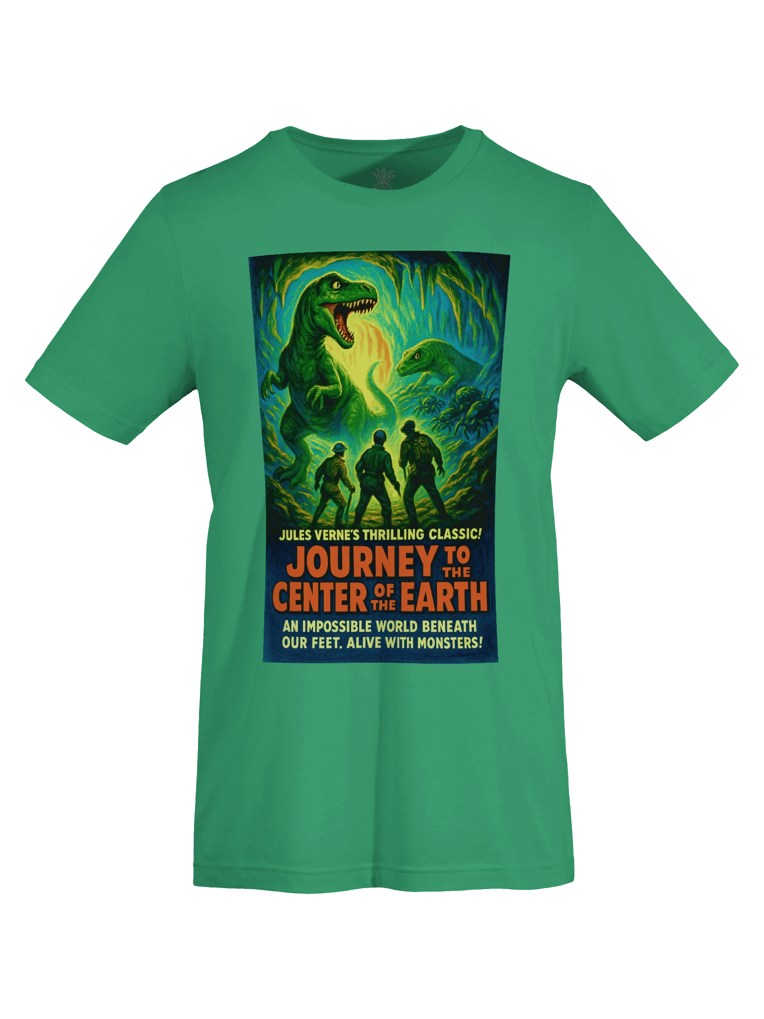 "Journey to the Center of the Earth" 1950's Faux Retro Film Poster Jules Verne Unisex T-Shirt product image (19)