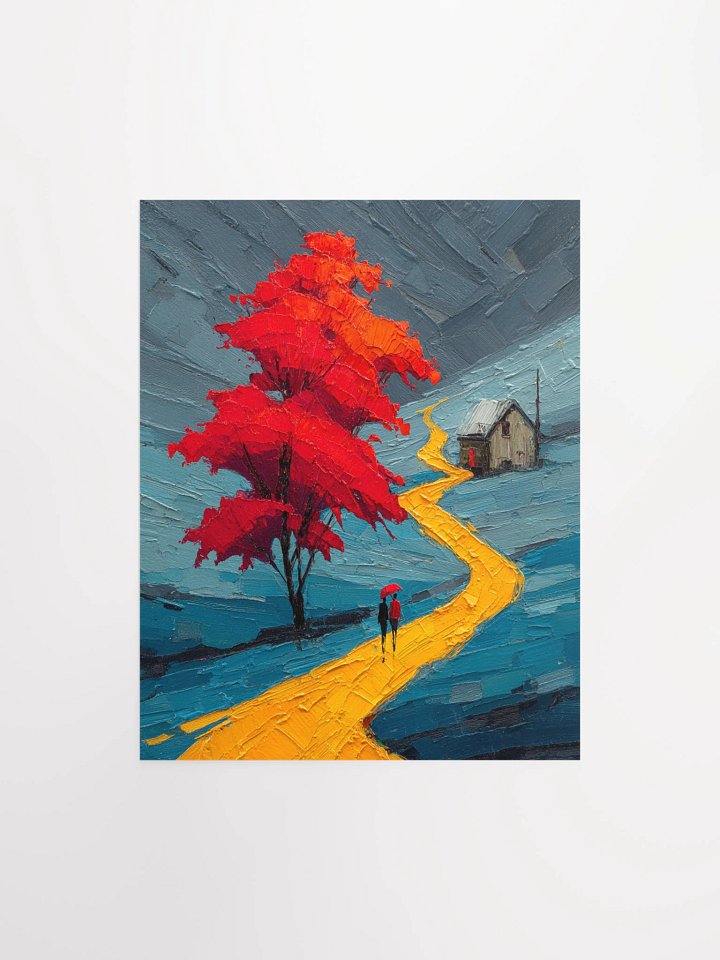 Golden Path Matte Unframed Wall Art Paper Canvas product image (1)