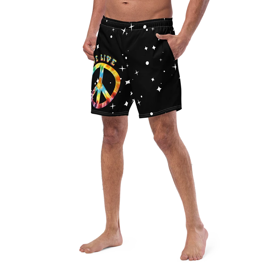 Peace and Love among the stars swim trunks product image (8)