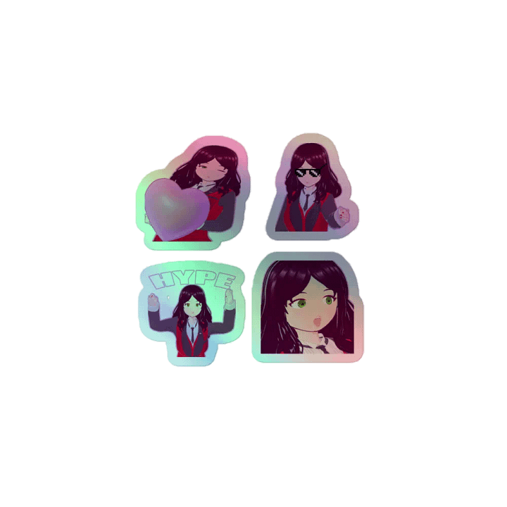 ConfusedCoast Emote Sticker Set 1 Holographic product image (1)