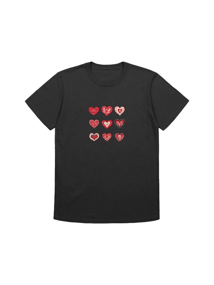 Folk Style Hearts For Valentine’s Day Unisex T-Shirt product image (1)