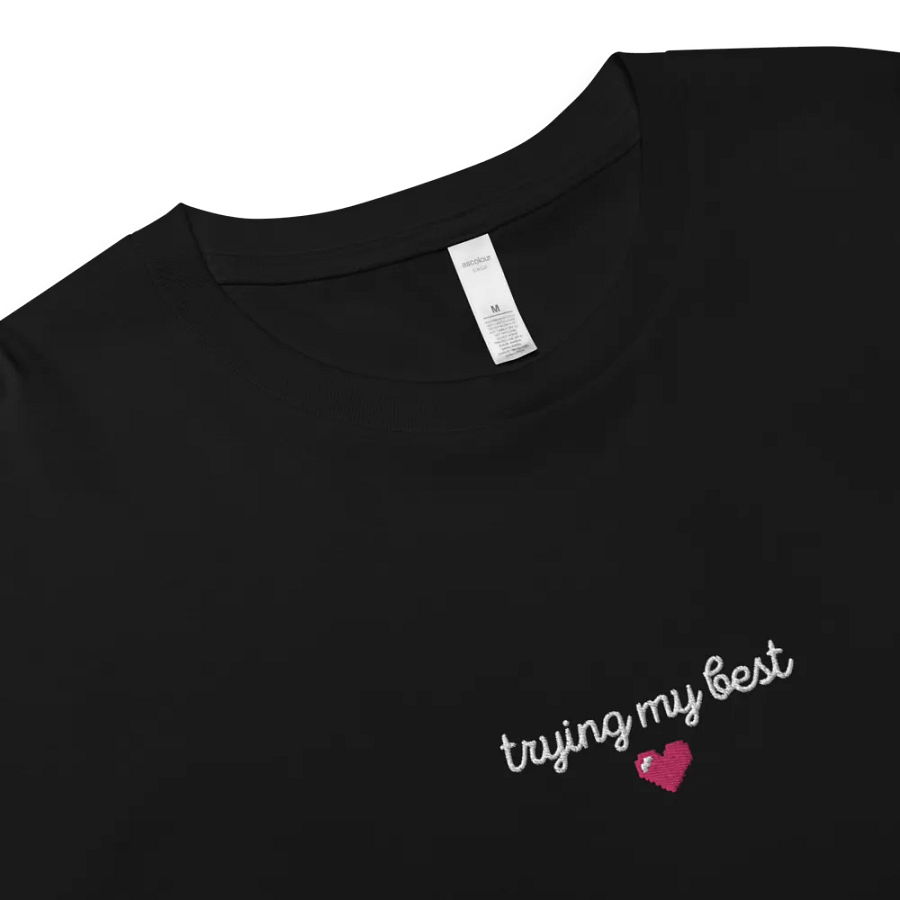 TRYING MY BEST Cropped Shirt (embroidered) product image (3)