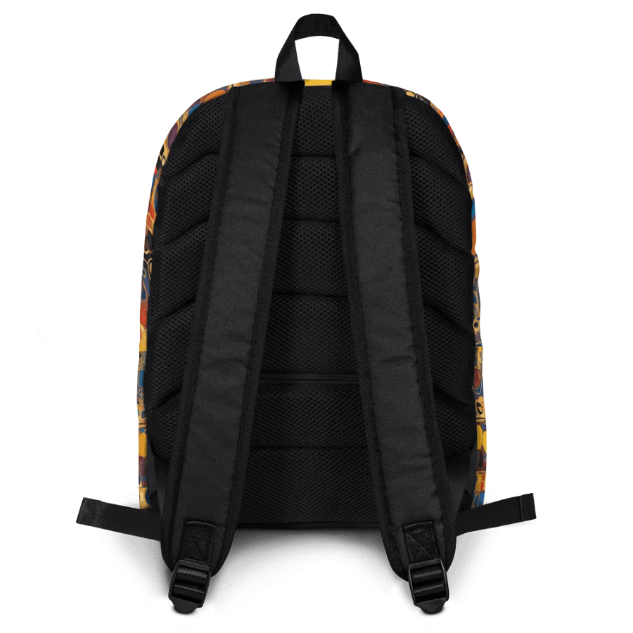 Symmetric Fusion All-Over Print Backpack for art students and arty friends product image (8)