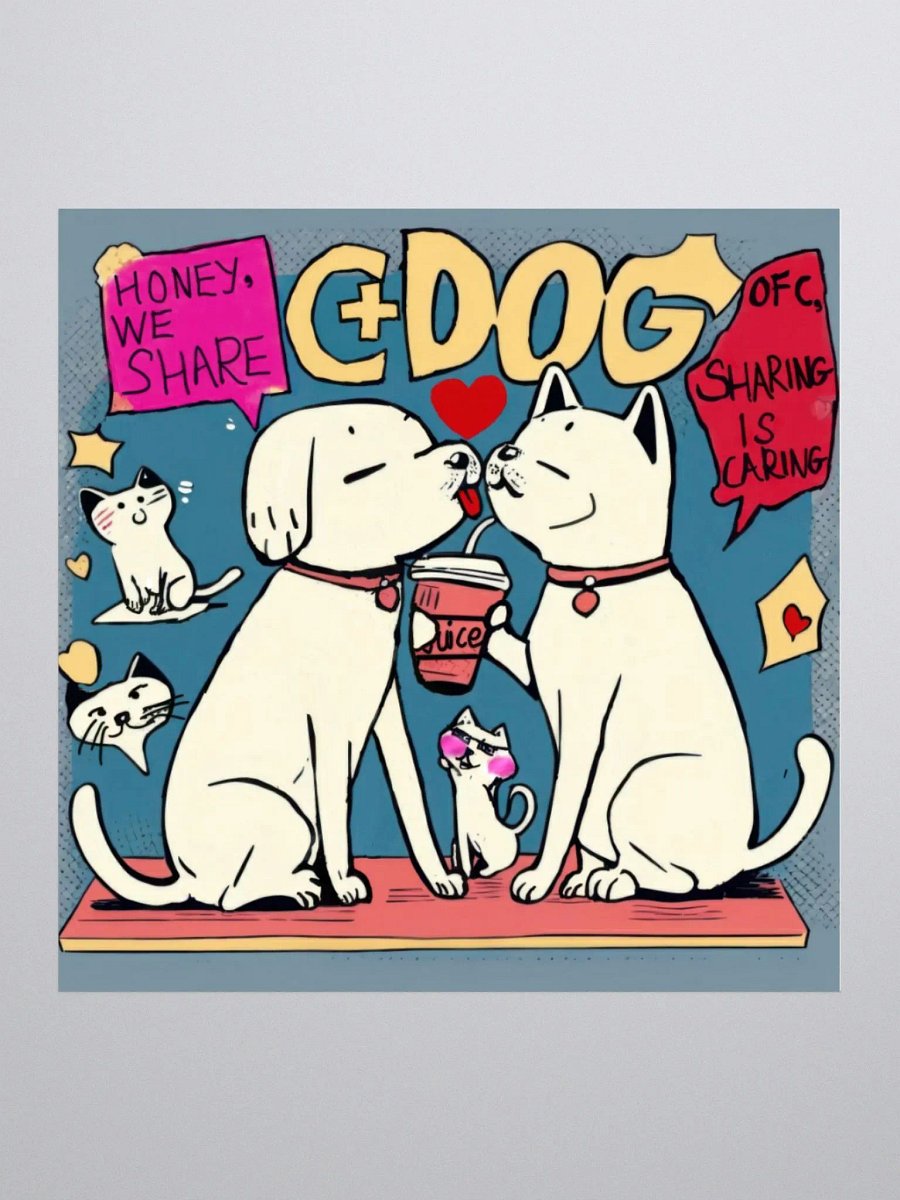Pawsitivity Sharing Kiss-Cut Stickers product image (2)