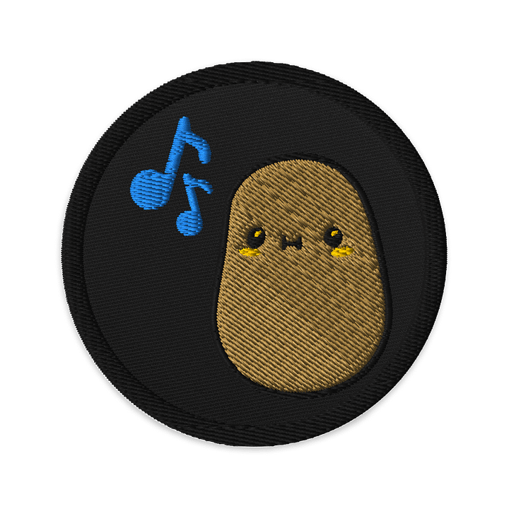 Embroidered Singing Potato Patch product image (1)