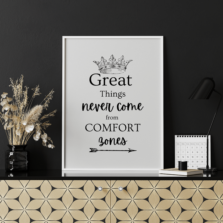 Wall Art 'Great Things' Motivational Poster product image (5)