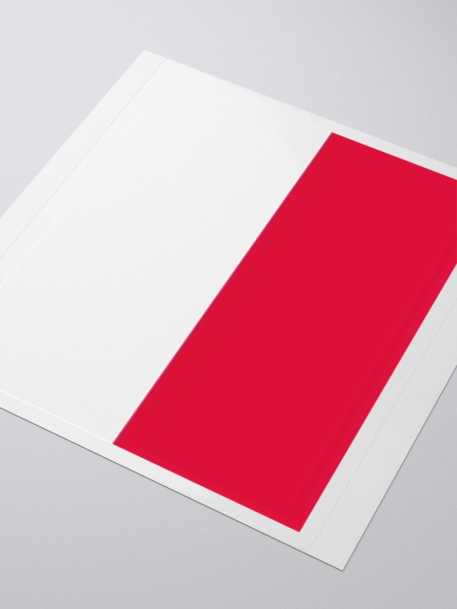 Exclusive Poland Flag Kiss-Cut Stickers - High-Quality Vinyl, Multiple Sizes product image (7)