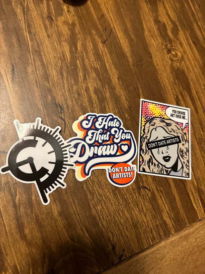 Don't Date Artists Sticker Set product image (1)
