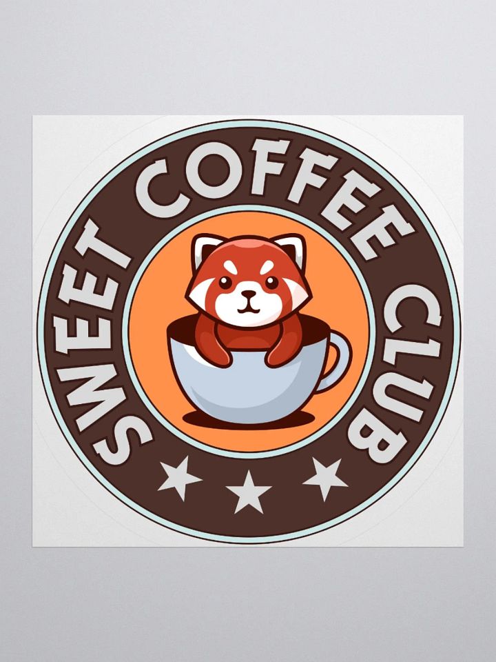 Sweet Coffee Club Red Panda Stickers product image (1)