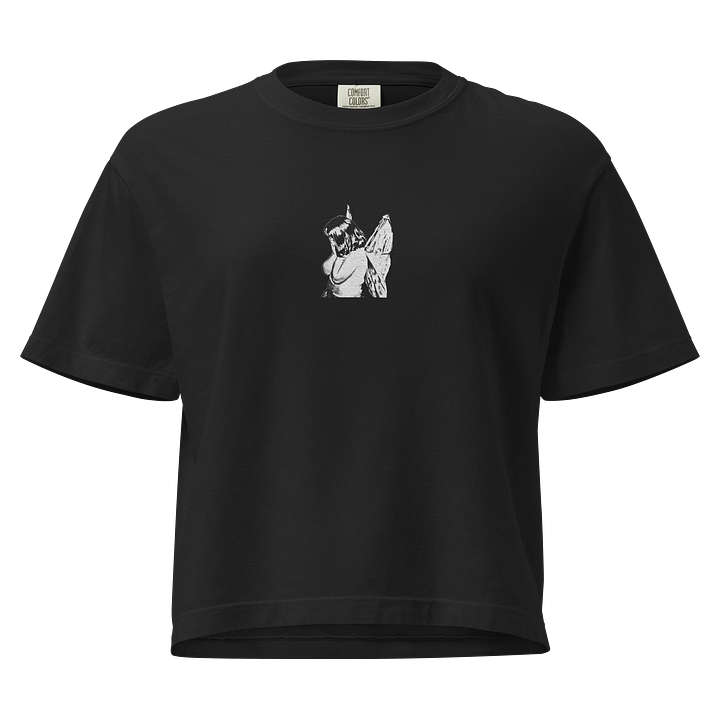 NO SIGN embroidered women's heavyweight boxy tee product image (1)