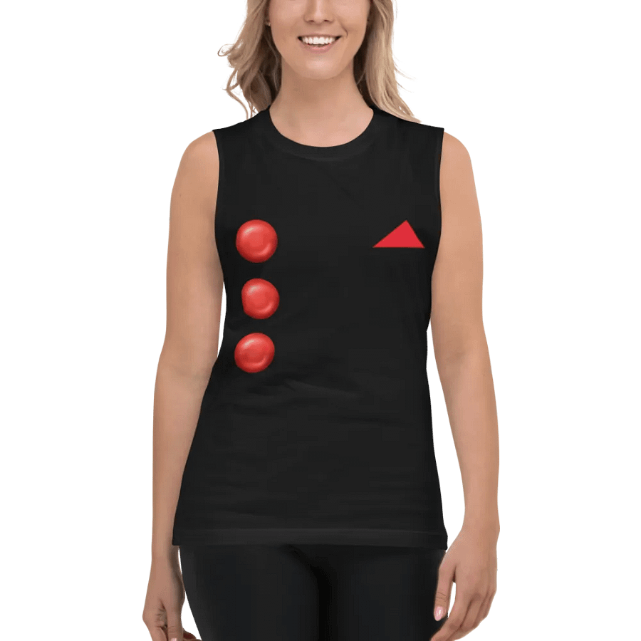 Red Button and Hankie Muscle Tank product image (5)