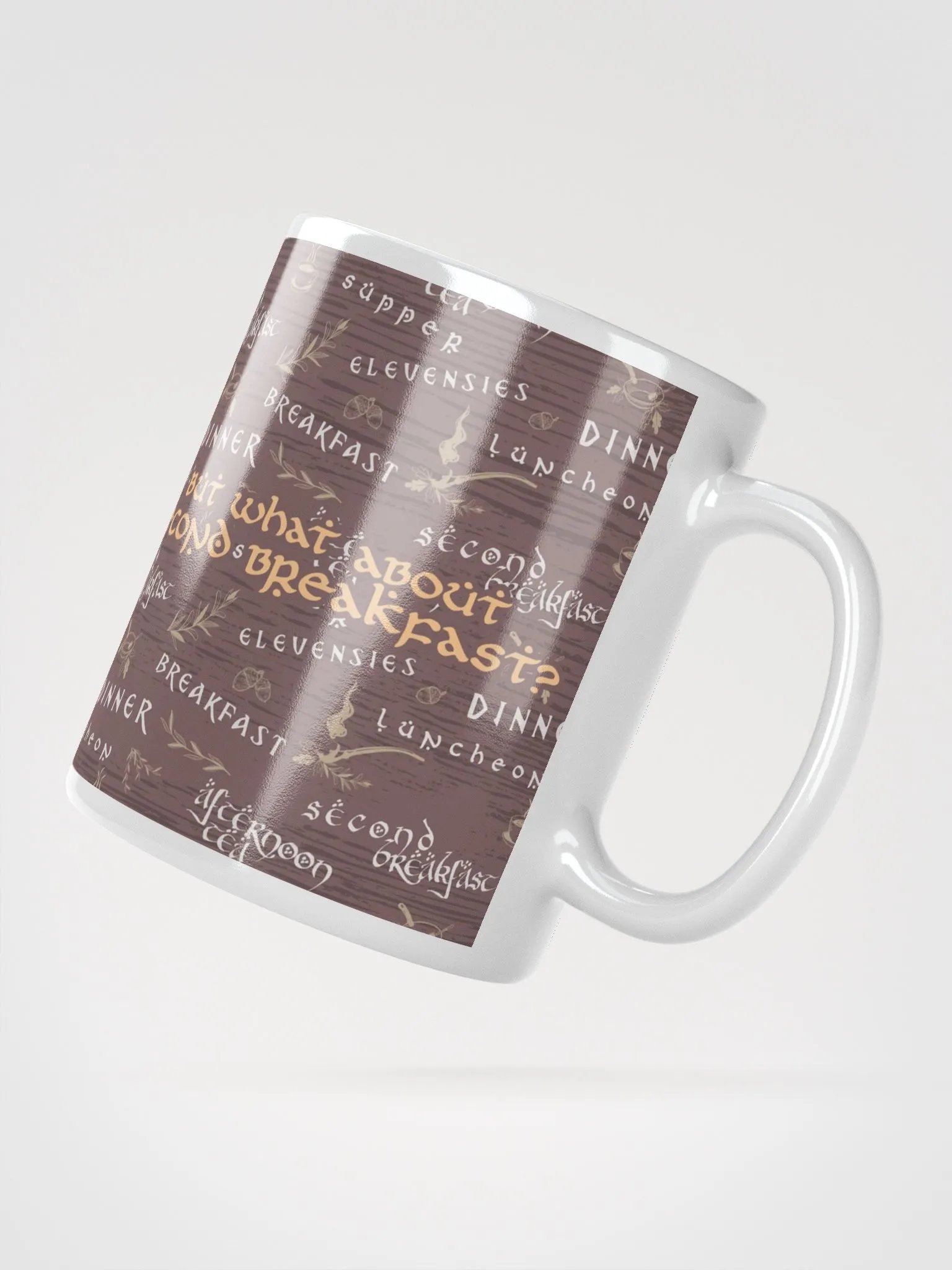 Second Breakfast Glossy Mug | Cozy Hobbit Meals product image (5)
