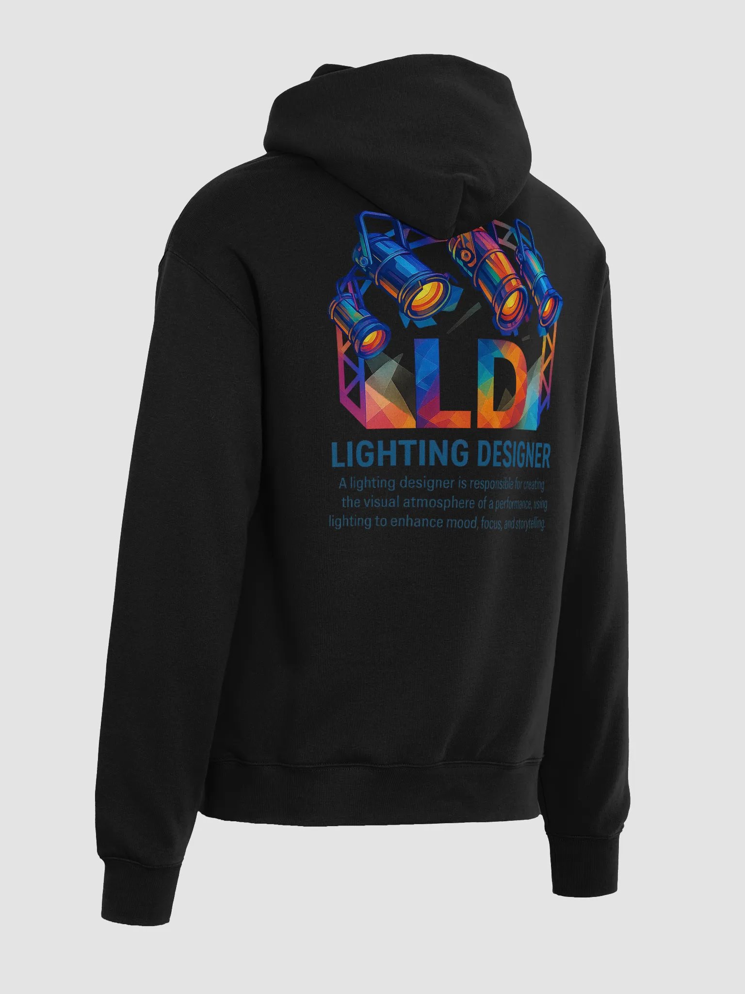 Theatrically Jerry: "LD (Light Designer) Prismatic Series" Premium Hoodie product image (1)