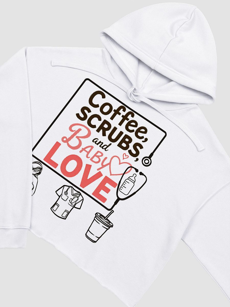 Coffee, Scrubs, and Baby Love Crop Hoodie product image (9)