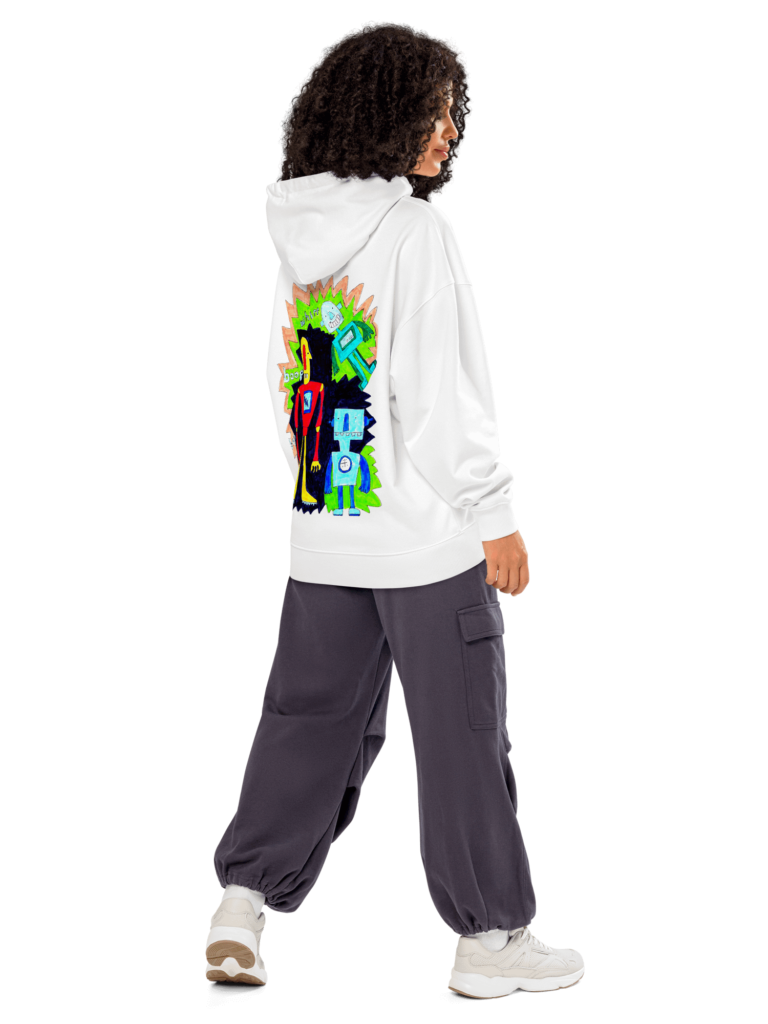 Whimsical Robot Trio Hoodie product image (4)