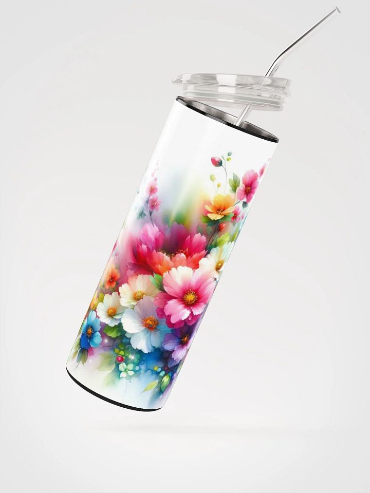 Fluttering Blossoms Tumbler: Sip into Springtime Splendor! product image (2)