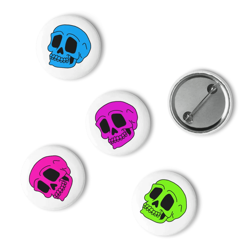 N34TSKULL - Colorful Neon Pin Button Set product image (10)