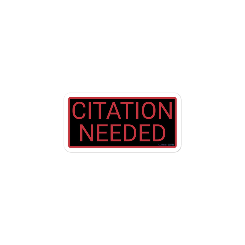 Citation Needed Stickers product image (1)