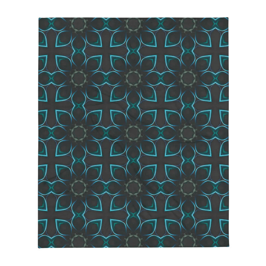 Black and blue Geometric -Throw Blanket product image (3)