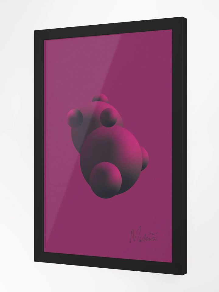 Purple Bear Framed Matte Poster product image (2)