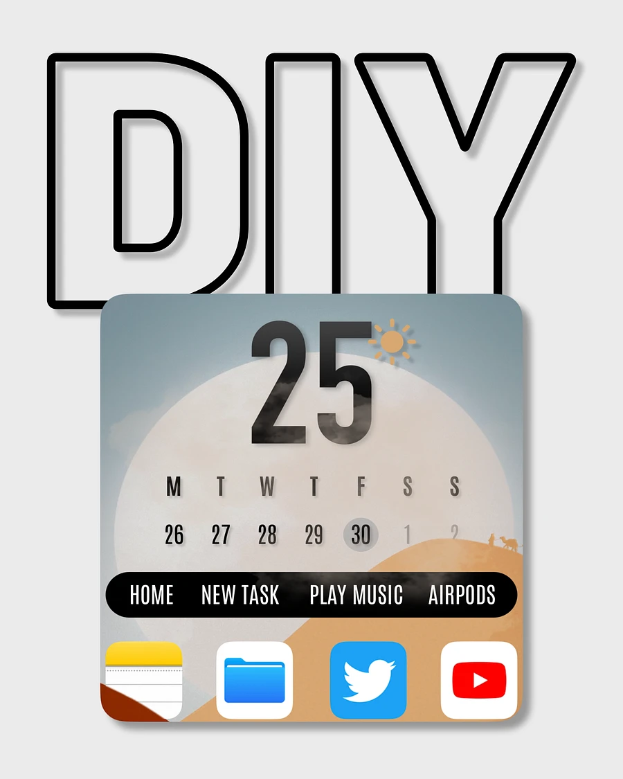 Namib Desert iOS16 Widget Complete Pack (DIY Pack) product image (3)