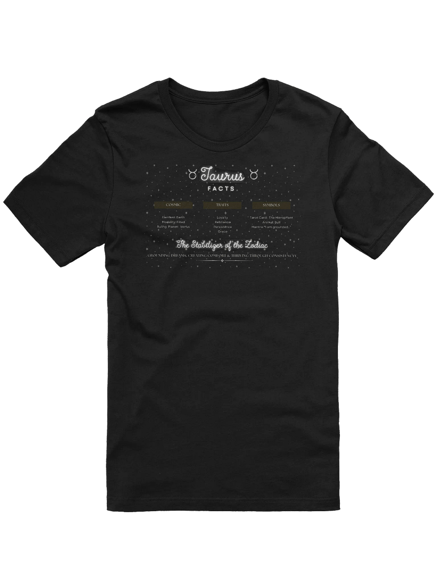 Taurus 2025, Attributes Table, Tee product image (1)