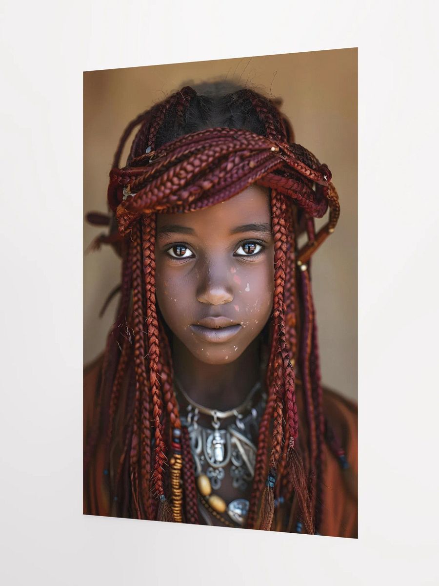 Portrait of girl with intricate braided hairstyle. product image (3)