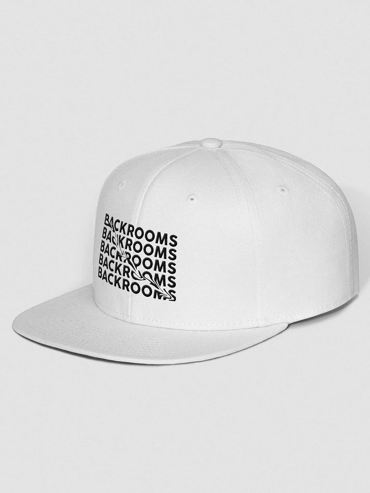 Backrooms White Snapback Hat product image (2)