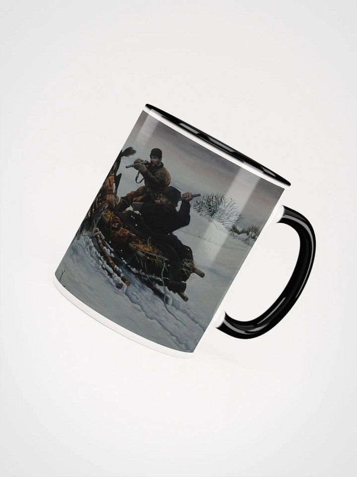 Evening wolf attack Winter Defender Ceramic Mug product image (9)
