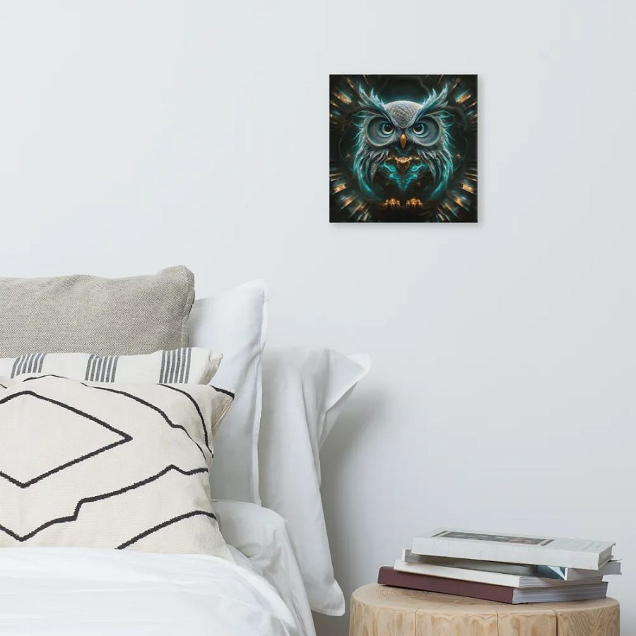 Fantasy Fractal Owl Art - v11 product image (6)