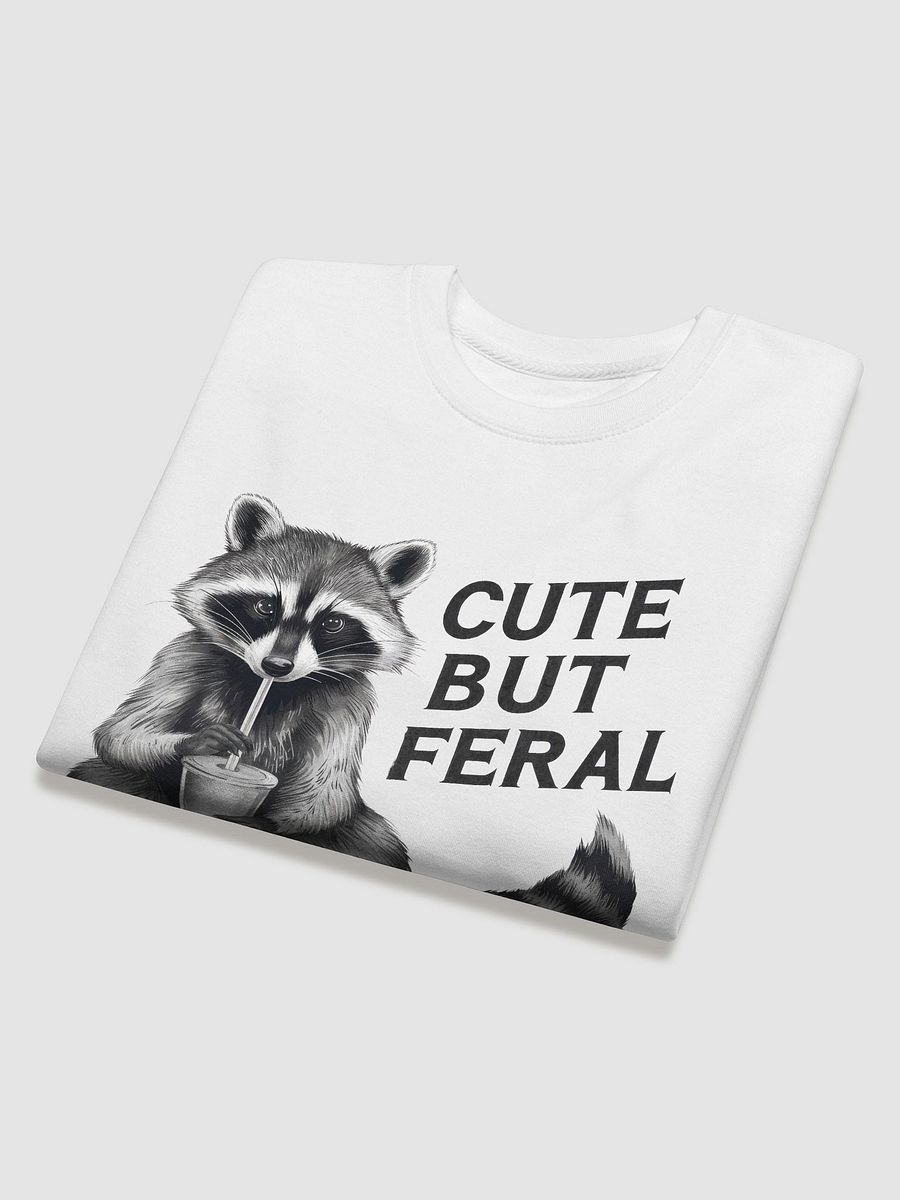 Cute But Feral Raccoon Sweatshirt product image (4)