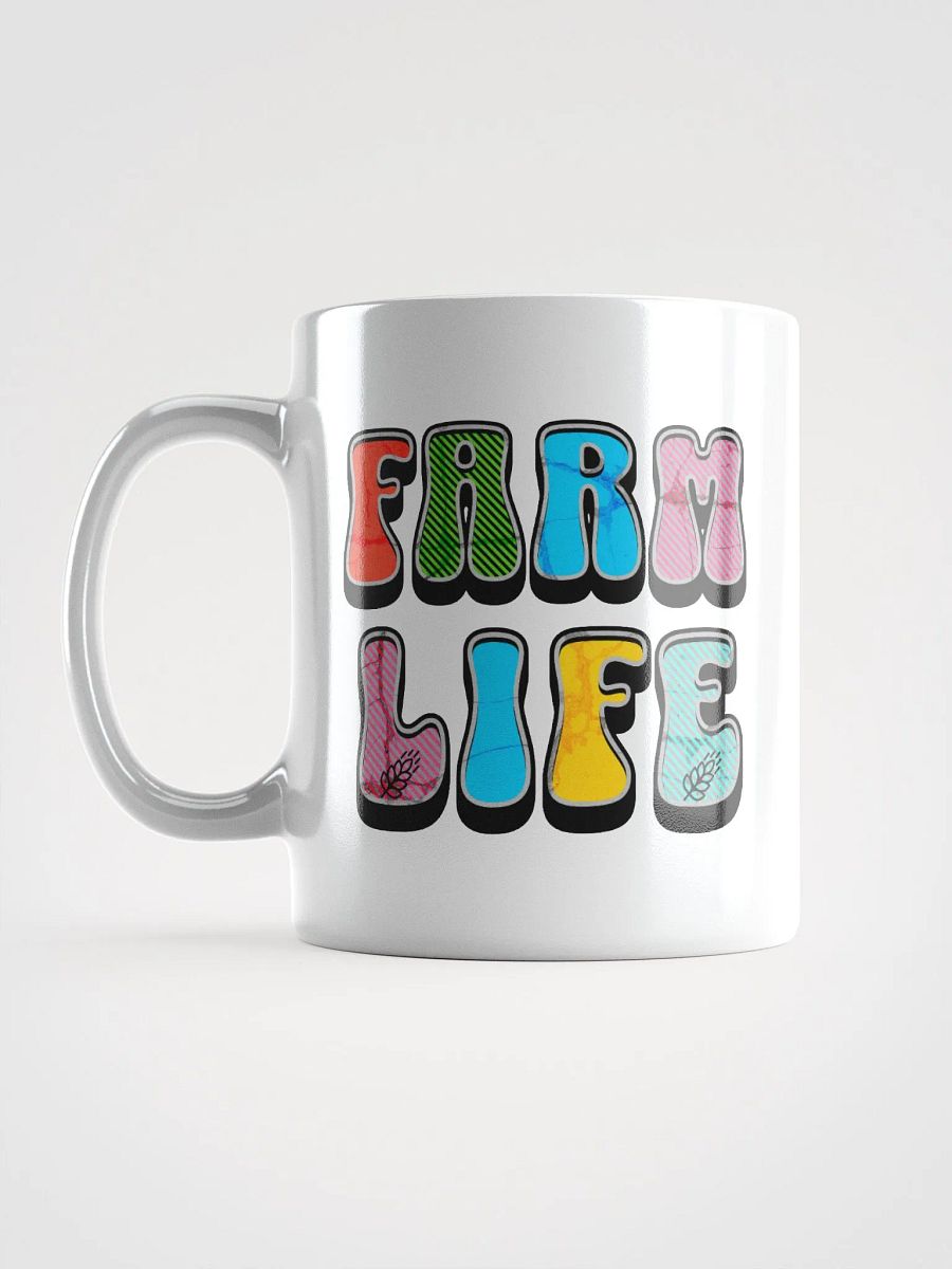 Farm Life Colorful Typography Mug product image (1)